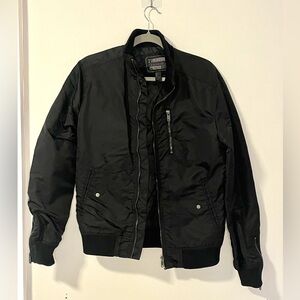 21 men Los Angelos black bomber jacket size s men or women’s medium